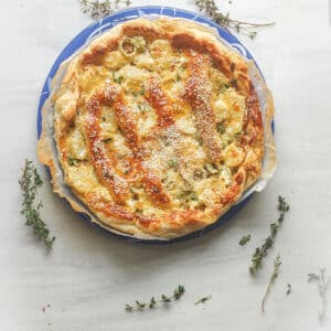 Quiche prei en ricotta