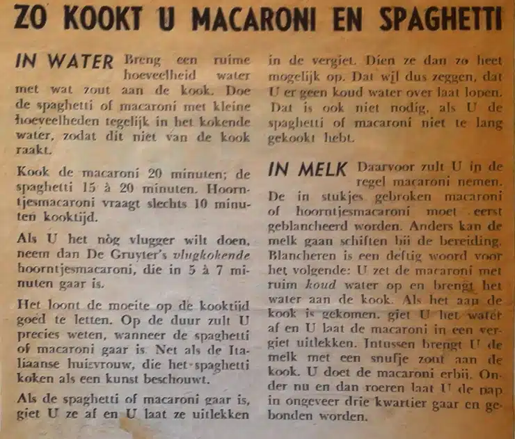 Van wit brood tot rendang: de ontwikkeling van Nederlandse recepten sinds de Tweede Wereldoorlog