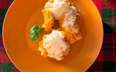 Gegratineerde bloemkool, zoete aardappelschotel